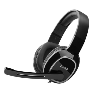 漫步者 K815台式电脑语音网课学习听课笔记本耳机头戴式电竞游戏耳麦带话筒麦克风有线专用USB接口