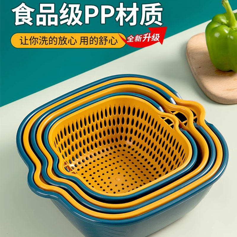 厨房双层六件套客厅家用洗菜盆图片