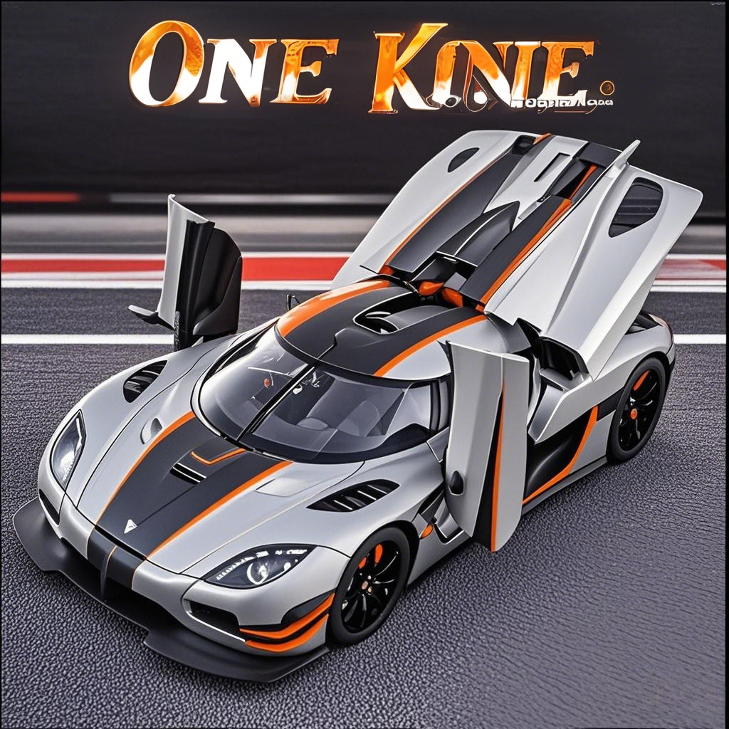 柯尼赛格one合金车模型124