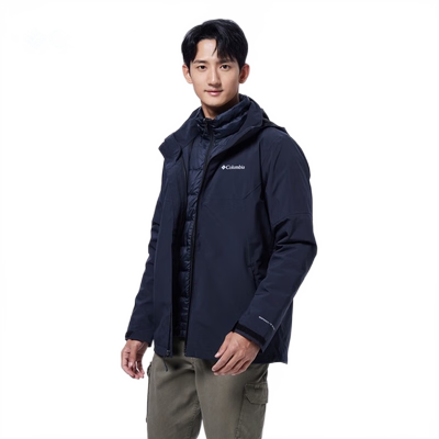 哥伦比亚防水保暖男三合一冲锋衣