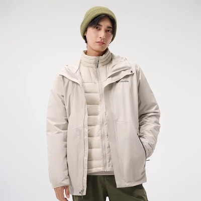 哥伦比亚热能羽绒内胆三合一外套