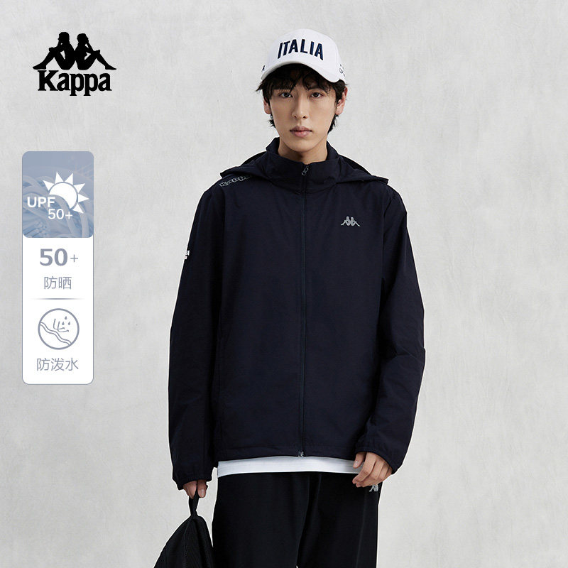 kappa卡帕背靠背2025新款春秋防泼水外套男运动防晒休闲夹克男生,运动服/休闲服装,运动风衣,淘宝优惠券,粉丝福利购,淘宝优惠卷