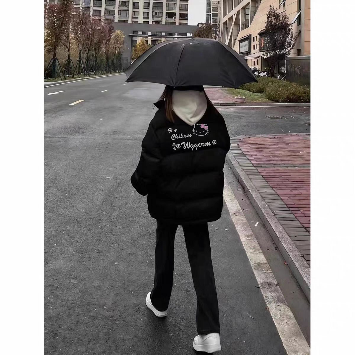 高街流行羽绒棉服女冬季2026新款潮牌面包服宽松不臃肿高中生外套