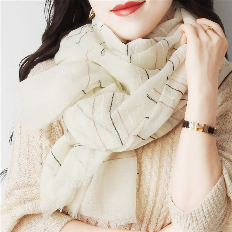 丰紫隅轻薄款 蓬松柔软时尚格纹白色黑色羊毛围巾女秋冬披肩,服饰配件/皮带/帽子/围巾,围巾/丝巾/披肩,淘宝优惠券,粉丝福利购,淘宝优惠卷