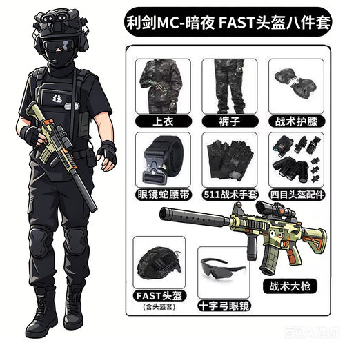 儿童威龙行动迷彩三角洲玩具枪