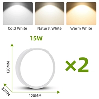 Cold White+Type B 15W White