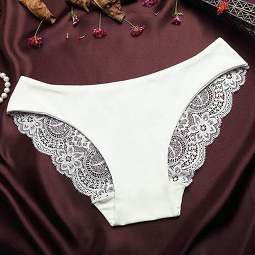 Women's Sexy Lace Panties Seamless Cotton Breathable Panty