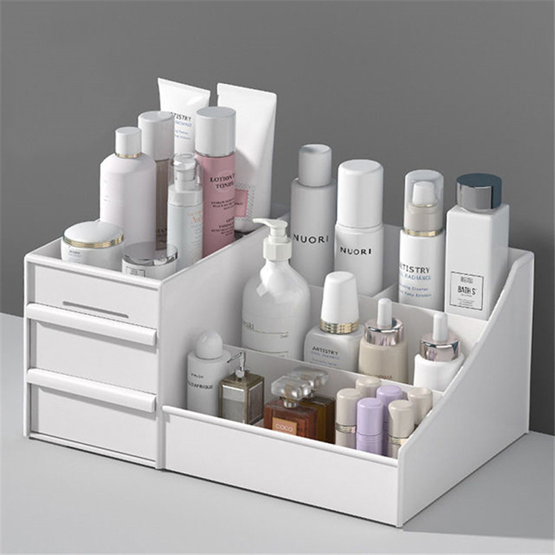 Cosmetic Makeup Organizer With Drawers, Plastic Bathroom Ski