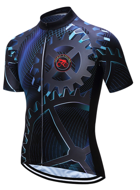 Teleyi Bike Team Men Racing Cycling Jersey Tops Bike Shirt