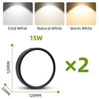Cold White+Type B 15W Black