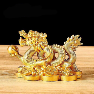 饰品公司店铺桌面摆设 招财龙摆件金钱龙生肖龙青龙汉龙神龙家居装