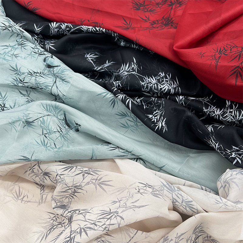 汉服旗袍开衫服装面料印花布