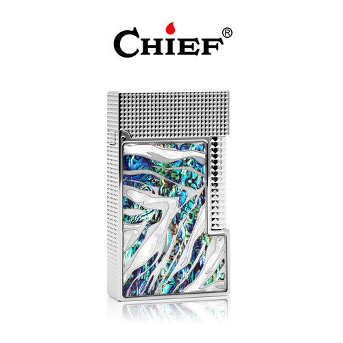 Chief首领【朗声系列-一往情深】充气打火机钢琴声黄铜一体雕刻