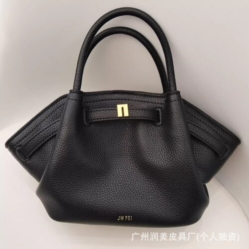 jwpei饺子包麂皮绒手提托特包小众设计单肩腋下包通勤真皮斜挎包