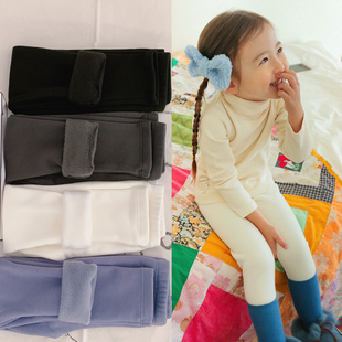 锦小和和 amber韩国童装女童秋裤2025新款奶油儿童加绒弹力打底裤