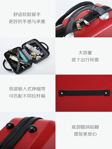 Дисней, маленький красный чемодан, мультяшная коробка, система хранения, сумка, 12 дюймов