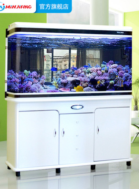 闽江鱼缸水族箱客厅家用小型懒人免换水中大型生态造景落地金鱼缸