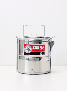 ZEBRA斑马304不锈钢双层便当盒