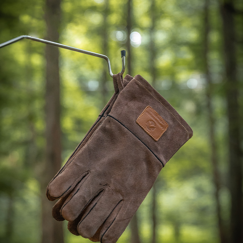 柯曼户外焚火手套隔热防烫加厚