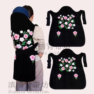 云南老式 婴儿背带传统贵州小孩背扇四川裹背布多功能宝宝背巾背被