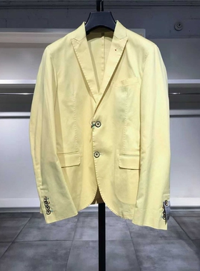 S-M穿 ROBERTO P LUXURY 男款浅黄色西服 650