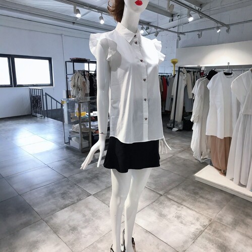 M-L穿 LO0VE MO0SCHINO 简约无袖弹性棉衬衣 570