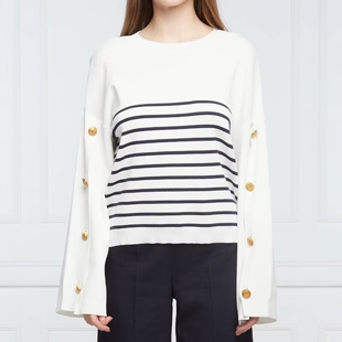 针织衫 优雅条纹洋装 TWINSET 455 M穿