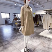 卡其色棉麻风衣 738 AME 知性又文静 M穿 OTTOD