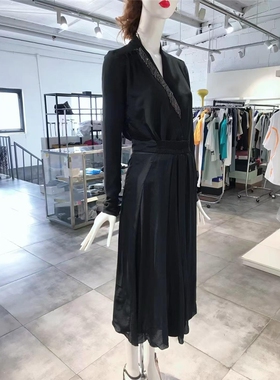 S-M穿 ISABEL MARANT ETOILE 通勤显瘦黑色高腰女装半身裙 730