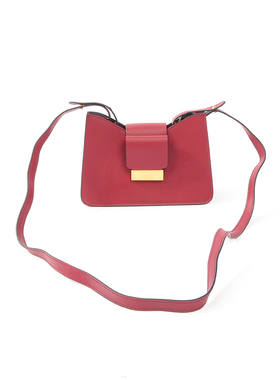 VI0SONE 酒红色牛皮时装包 775