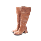 DI0VINE FO0LLIE 深棕牛皮时装 37码 高靴 810