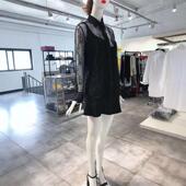 丝衫 漂亮蕾丝花洋装 830 XL穿