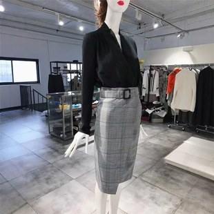 PEPE PATRIZIA 欧式 格纹洋装 455 半裙 M穿