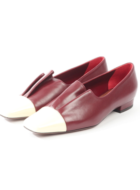 37码 L'A0UTRE CH0OSE 时尚拼色牛皮时装单鞋 699