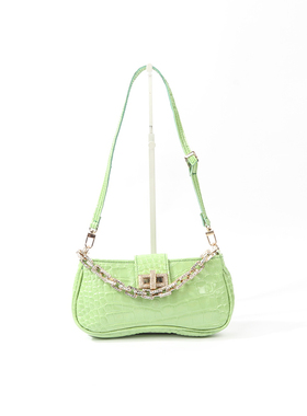 GE0DEBE 浅绿色鳄鱼纹时装包 830