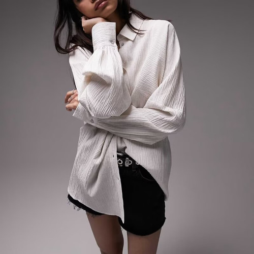 S-M穿 TOPSHOP 漂亮褶皱洋装衫 270