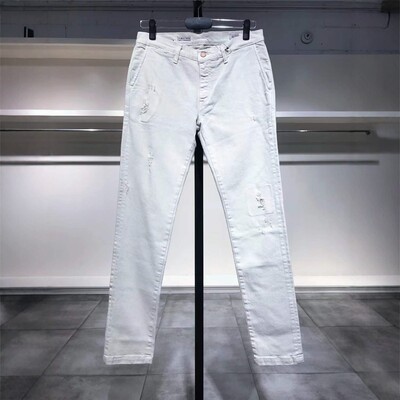 XS-S穿 DANIELE ALESSANDRINI HOMME 男款做旧仔裤 338