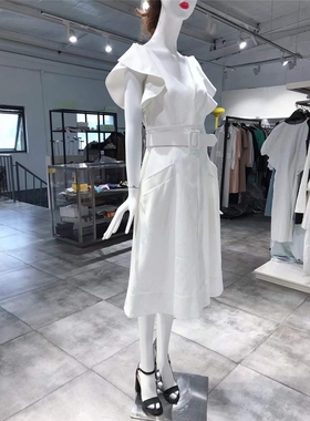 S-M穿 OSCAR DE LA RENTA 俏丽弹性棉连衣裙 2770