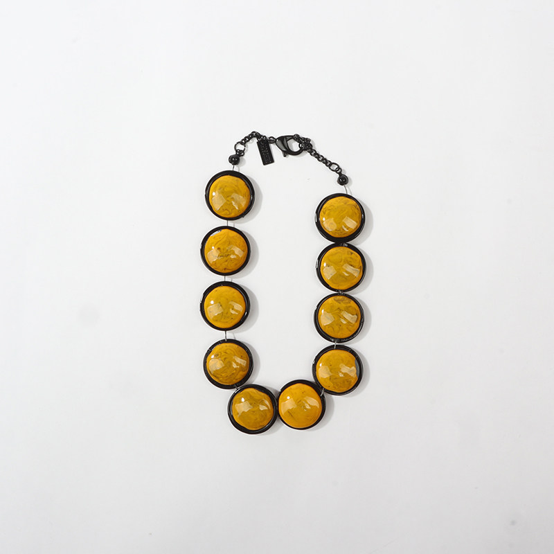 MO0SCHINO 漂亮琥珀色时装项链 420
