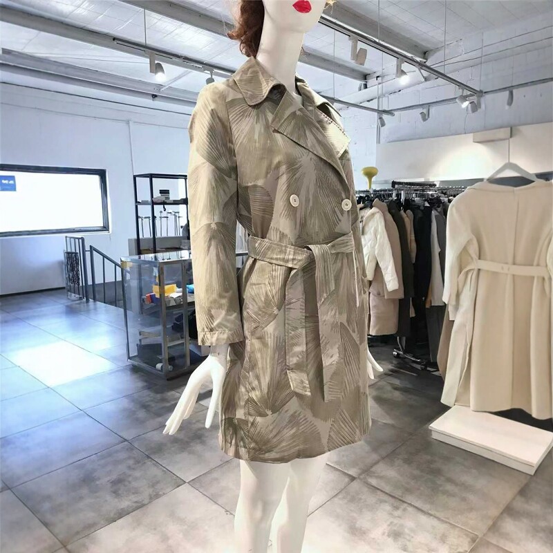 S-M穿 T-JACKET BY TONELLO 欧式印花洋装风衣 699