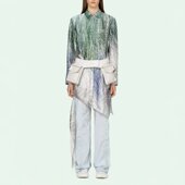 连衣裙 1750 WHITE 漂亮渐变色洋装 M穿 OFF