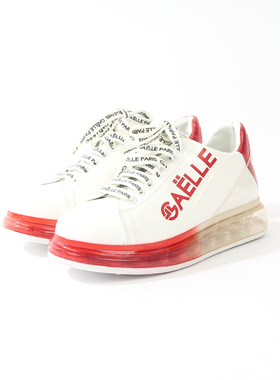 36码 GA0ELLE PA0RIS 红色LOGO透明气垫时尚休闲鞋 550
