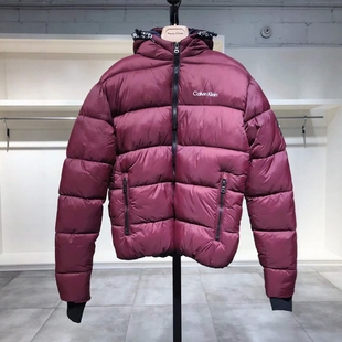 L穿 男款 570 枣红色棉服 小M