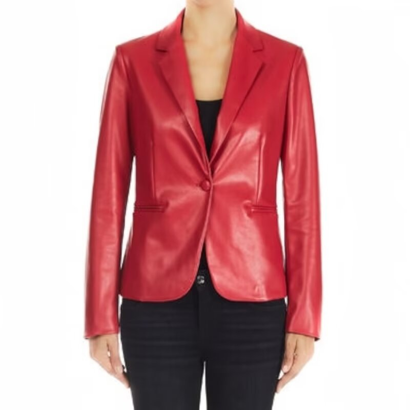 S-M穿 LIU JO 优雅红色洋装外套 570