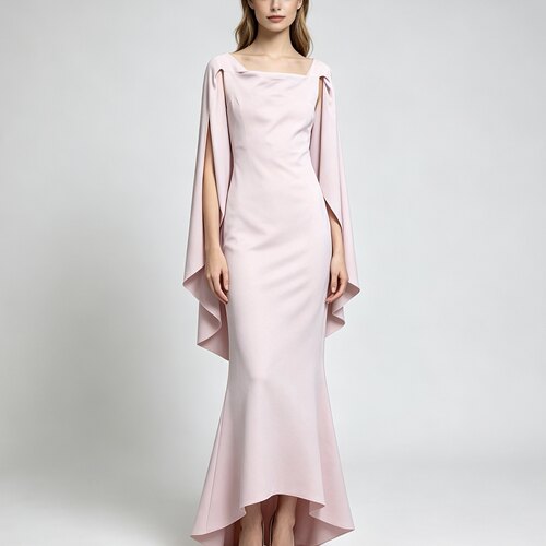 XS-S穿 CHIARA BONI LA PETITE ROBE 淡雅粉色洋装连衣裙 1355