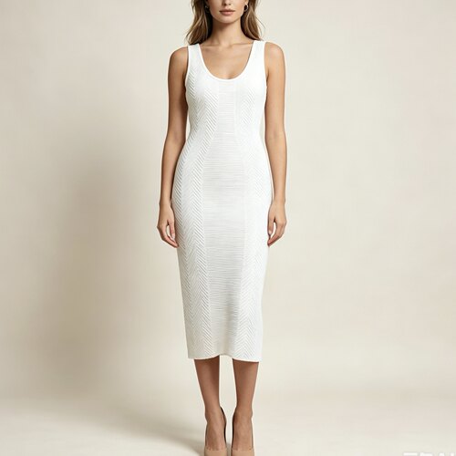 XS-S穿 HERVE LEGER 百搭款赫尔温针织紧身连衣裙 1050
