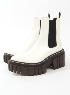 34 36码 ST0ELLA MC0CARTNEY 时尚织物配皮时装靴 1355