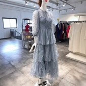 S穿 RED 满天星网纱蛋糕连衣裙 1770