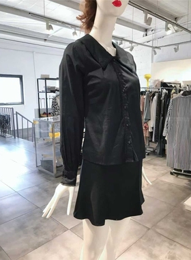 XS-S穿 MINUS 优雅花边休闲衬衣 338