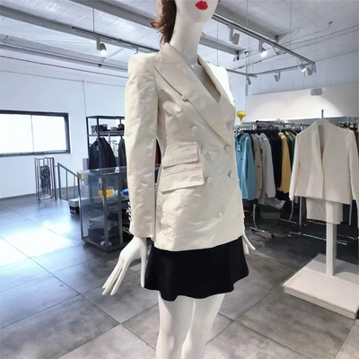 XS-S穿 DO GA 时尚双排扣洋装外套 1980